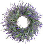 24'' Lavender & Eucalyptus Wreath for Front Door by Wreath