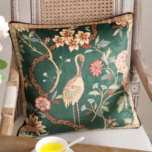 ISAENNE Designer French Velvet Throw Pillow Cover,Set of 2,18"x18"-Mitchell - Image 2
