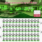 LAMPHOME 4Pack Green St. Patrick's Day LED Outdoor String Lights, 26Ft Patio Lights with 12+1 Edison Shatterproof Bulbs(1 Spare), Irish Theme Connectable Lights for Backyard Porch Party Outside Decor - Image 5