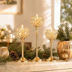 12Pcs Gold Crystal Candle Holders, Tall Bling Bowl Candelabra Centerpiece - Image 5