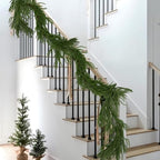 Hananona 2Pcs 9FT Christmas Garlands, Real Touch Norfolk Pine Garland - Image 7