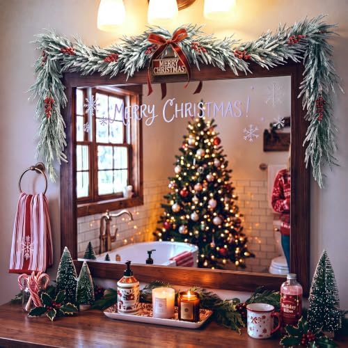 Thiccywoov 9ft Norfolk Pine Christmas Garland Decoration for Mantel - Image 5