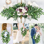 DearHouse 26inch Italian Ruscus Greenery Stems,Artificial Green Leaf Garland Vines Hanging Spray for DIY Wedding Arch Bouquet Filler Table Centerpieces Home Decor (16, Matte Green) - Image 3