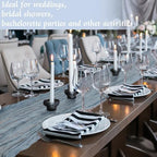 Remagr 12 Pcs Gradient Blue Cheesecloth Gauze Table Runners - Image 5