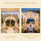 JMEXSUSS 900 LED Curtain Lights, Outdoor String Lights Indoor, 9.5x29.5ft - Image 2