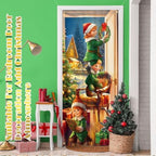 Preboun 6 Pcs Christmas Door Cover Decoration Front Door Backdrop Window Cover House Santa Elves Christmas Outdoor Sign for Home Wall Indoor Party Decorations 78 x 35 Inches - Image 6