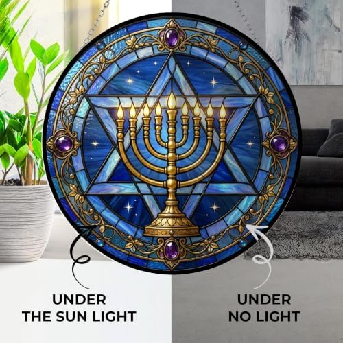 Hanukkah Suncatchers for Windows Hanging 9.8" - Image 3