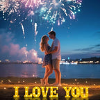 I Love You Light Up Letters with 1000 Rose Petals - Image 5