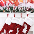 Reindeer Stocking Hangers and Sleigh Hooks for Fireplace, Alloy Hooks Hanger for Xmas (Set of 4 Red Reindeer Stocking Holders) - Image 6