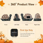 Nacome Solar Turtle Garden Statue - Skull Shell & Red Eyes, Halloween Decor - Image 7