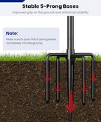 Koutemie 10FT In Ground Flag Pole Holder for Outside House for 3x5 Flags - Image 6