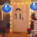 Outdoor Christmas Ornaments, Lighted Pop-Up Holiday Ball Decoration with 80 LED Lights, 8 Light Functions, Lighted Collapsible Christmas Outdoor Decorations for Yard, Patio, Home - Image 6
