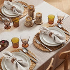 KINGSTONE 100% Pure French Linen Table Runner 90 Inches Long, Natural Hemstitch Tablecloth with Mitered Corners, Crease-Free Scroll Packaging, 14x90 for Easter, Mother's Day, Farmhouse Decor - Image 3
