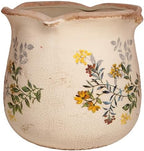 Ceramic Flower Vase, Rustic Farmhouse Vases & Planting Pots with Drainage by XiaanJiaju