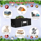 Christmas Tree Storage Bag, Fits Up 10 Ft Tall Artificial Trees, Heavy-Duty 600D Oxford Tree Bag with Reinforced Handles Zipper Clear Pocket, Storage Bags for Moving Items, Clothing, Outdoor, Bedding - Image 3