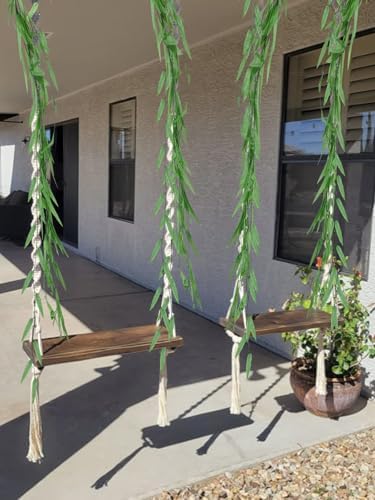 200 Strands 1200FT Fake Ivy Leaves Artificial Ivy Greenery Garland Faux Willow Vines Silk Hanging Plants Home Aesthetic Jungle Party Vines for Bedroom Wedding Patio Garden Wall Room - Image 2