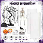 Woanger 34 Pcs Halloween Mantle Decorations Set Fireplace Tabletop Decor - Image 3