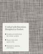Chilewich Mini Basketweave Placemats, Round Woven Placemats Set of 4 - Image 3