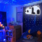 Panda LED Neon Sign, USB Powered Acrylic Decorative Light, Cute Animal Night Light for Bedroom, Nursery, Kids Room, Home Decor and Gift Idea 15.75×10.2 IN-USB Powered-Acrylic - Image 4