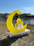 Islamic Holiday Decor Reversible Ramadan and Eid Masjid Crescent Inflatable - Vibrant Islamic Festival Decoration for Celebrating Ramadan and Eid Al-Fitr, Indoor and Outdoor Use - Image 4
