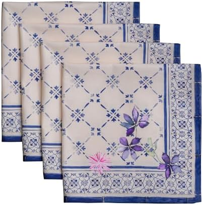 Maison d' Hermine Cloth Napkins Set of 4 Reusable 100% Cotton (20" x 20") by MaisondHermine
