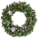 National Tree Company 24in Unlit Frosted Berry Artificial Christmas Wreath by Unknown