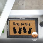 THEODORE MAGNUS Easter Door Mat - Welcome Mat for Front Door with Non-Slip Backing - Durable Doormat - Perfect for Outside Entrance and Entryway Matt - Outdoor/Indoor - Hey Peeps - 17" x 30" - Image 3