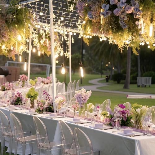 12 Pack Dusty Pink Cheesecloth Table Runner 35x120 Inches Spring Summer Boho 10FT Sheer Pink Cheese Cloth Table Runner for Wedding Baby Shower Tea Party Boho Home Decorations - Image 5