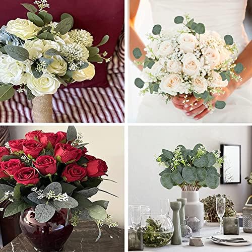 80 Pcs Artificial Eucalyptus Seeds Stems Faux Eucalyptus Greenery Leaves - Image 6