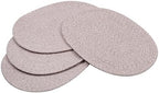 Mix Brown Braided Placemats Set of 6, Cotton Fabric Oval Table Mats Non Slip Washable 16 * 12 inch Oval Place Mats, 6 Pack Jute Rope Woven Placemats for Wedding Birthday Baby Shower Party Decoration - Image 6
