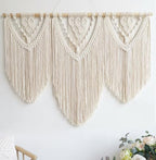 Achart Macrame Wall Hanging Large- Boho Wall Decor- large wall art- Wall Decor Living Room- Macrame Tapestry Boho Decor for Bedroom (Beige-C) by Achart