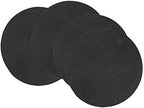 Now Designs Disko Round Placemats, Black, Set of 4 by NowDesigns