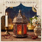 Retisee 6 Pcs Moroccan Lantern Metal Candle Holder Hanging Vintage - Image 2