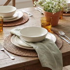 13.8" Set of 8 Brown Seagrass Woven Round Placemats by DaiVuCrafts - Image 2