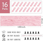 16 Pack Light Pink Cheesecloth Table Runner 20 x 120 inch Gauze Table Runners 10 FT Long,Semi Sheer Boho Cheese Cloth Fabric Table Runner Bulk for Wedding,Party,Baby Shower,Bridal Shower Decoration - Image 2