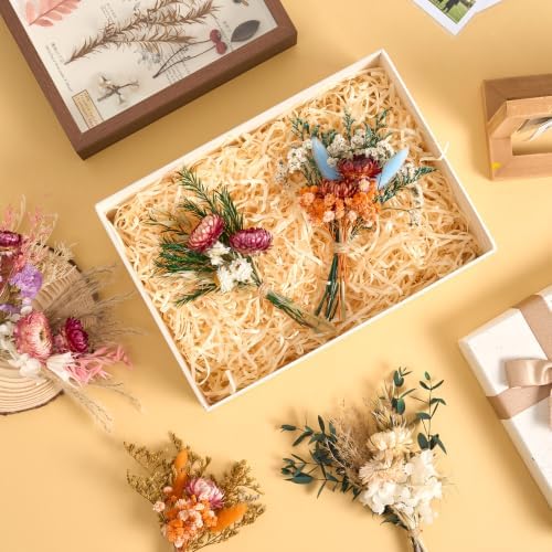 12/24PCS Handmade Dried Flower Bouquet with Stems Natural Dried Wildflowers 7.5” Mini Dry Flowers for Vase Farmhouse Decor, Wedding Styling, Photography Props, Gift DIY(24pcs, Gerbera Daisy) - Image 3