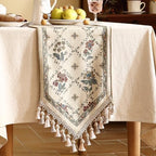 Patdrea Designer French Elegant Linen Table Runner,12"X71"-Audrey A - Image 2