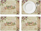 Pimpernel Olive Orchard Placemats, Set of 4 - Cork Backed & Heat Resistant by Pimpernel