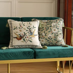 ISAENNE Designer Linen Square Throw Pillow Cover,Set of 2,18"x18"-Brune B - Image 3