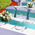 Bencailor 24 Pcs Light Blue Satin Table Runners Bulk, 12 x 108 Inch - Image 6
