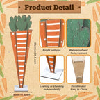 Yerliker 39 Inch Easter Wooden Porch Sign Wooden Carrot Standing Sign Decoration Easter Outdoor Decor Carrot Shape Decor for Porch, Yard, Front Door, Garden, Patio, Outdoor - Image 2