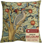 William Morris Woodpecker Right Tapestry Throw Pillow Cover 18 x 18 in by CCharlotteHomeFurnishings