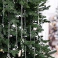 44 Pcs Clear Glass Teardrop Christmas Ornaments,4 Large Size by LOYIM