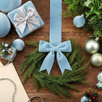 6 Pcs Christmas Blue Wreaths Kitchen Cabinet Decorations - Image 6