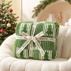 Snuggle Sac Christmas Tree Throw Blanket, Ultra Soft Cozy Decorative Checked Throw Blanket for Couch, Sofa and Bed for Christmas,(Green,60x80 inches,) - Image 6