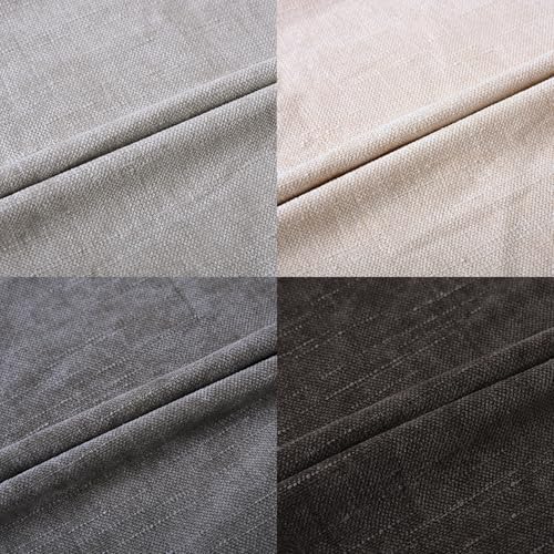 Set of 4 Soft Textured Decorative Throw Pillow Covers 18x18 Inch Cozy Farmhouse Cushion Cover Square Accent Pillow Cases for Bed Couch Sofa Living Room, Grey Series - Image 7