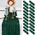 20 Pack Emerald Green Table Runner 10Ft Cheesecloth Table Runner Boho Gauze Cheese Cloth Table Runners Romantic Long Sheer Fabric Table Runners for Wedding Party Bridal Shower by YMHPRIDE