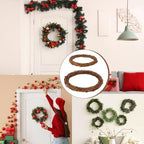 12 Pcs 12 Inch & 8 inch Natural Grapevine Wreath Set, Hand-Woven Vine Branch Wreaths for DIY Crafts, Christmas Decorations, Home & Event Styling(6 Pieces per Size) - Image 7