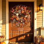 22-24 Inch Fall Wreaths for Front Door, Artificial Autumn Leaf Wreath Decor - Image 6