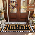 Tinideya 2 Pcs Large Howdy Western Layered Doormat Farmhouse Front Door Mat by Tinideya